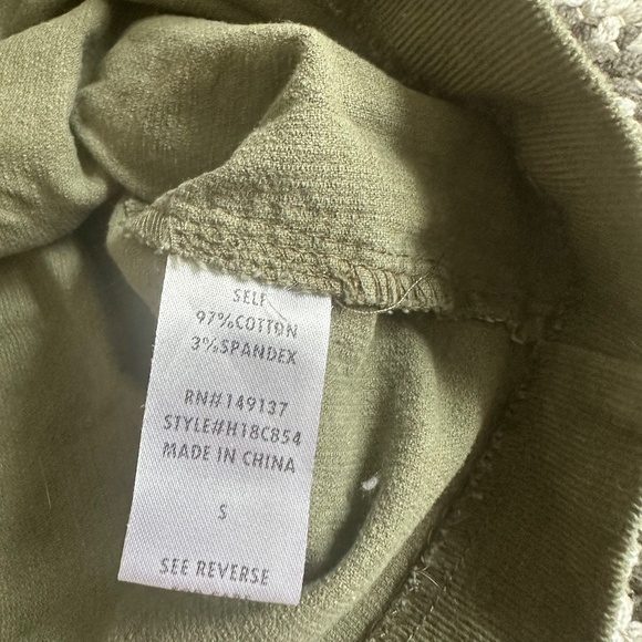 🍃Altar'd State Green Corduroy Cute As A Button Mini Skirt - Picture 6 of 6